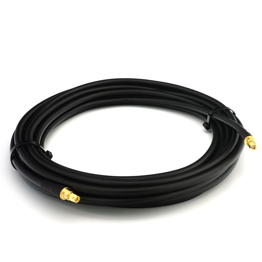 SMA Male / SMA Male 1m elastne koaksiaalkaabel — vastab LMR400 UF UltraFlex