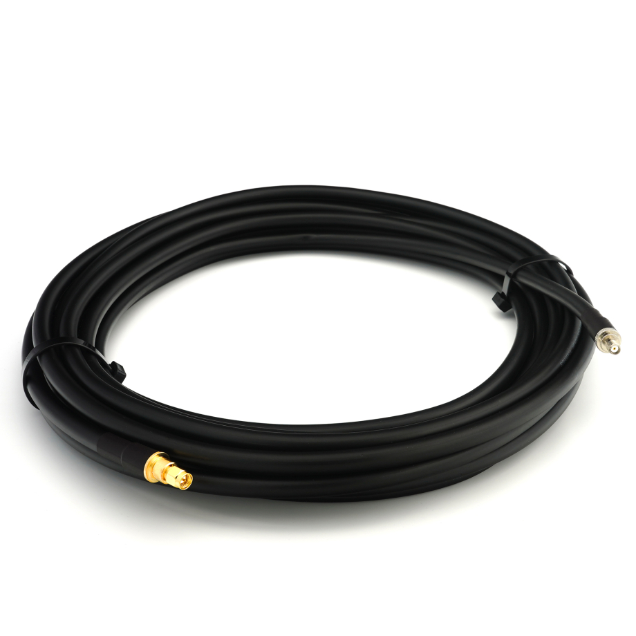 SMA Male / SMA Female 1m elastne koaksiaalkaabel — vastab LMR400 UF UltraFlex