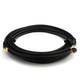 SMA Male / N Male Hex 10m IP67 koaksiaalkaabel — elastne HF-400-UF (vastab LMR400 UF UltraFlex)